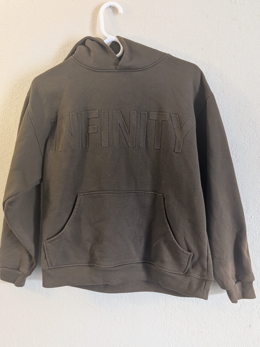 Infinity Embroidered Hoodie - Brown